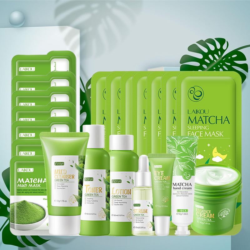 Korean Lifestyle Products - Perawatan Kulit Teh Hijau Kit Kosmetik