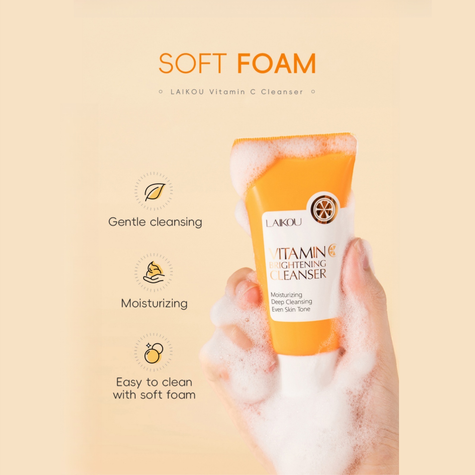 Pembersih Wajah Vitamin C 50g  - Korean Lifestyle Products ulasan dan harga